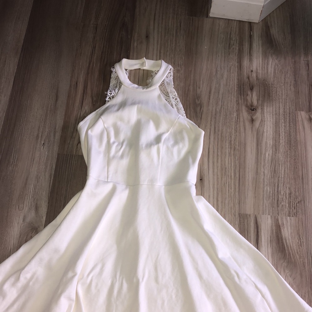 White Lulu’s Skater Dress